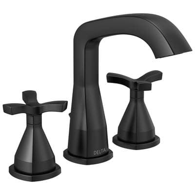 Delta Faucet Stryke Widespread Faucet - Matte Black