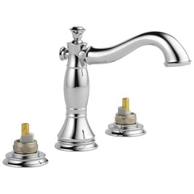 Delta Faucet CassidyE Two Handle Widespread Bathroom Faucet - Less Handles - Chrome