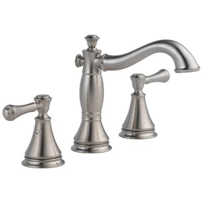 Delta Faucet CassidyE Two Handle Widespread Bathroom Faucet - Stainless