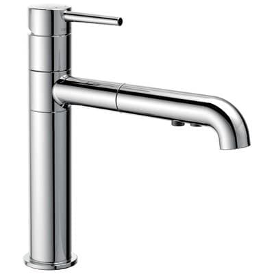 Delta Faucet Trinsic Single Handle Pull-Out Kitchen Faucet - Chrome