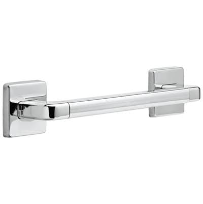 Delta Faucet BathSafety 12'' Angular Modern Decorative ADA Grab Bar - Chrome