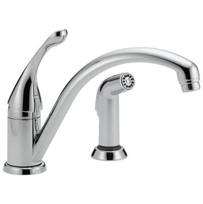 Delta Faucet CollinsE Single Handle Kitchen Faucet with Spray - Chrome