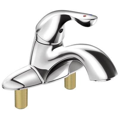 Delta Faucet Classic Single Handle Centerset Bathroom Faucet with City Shanks - Chrome