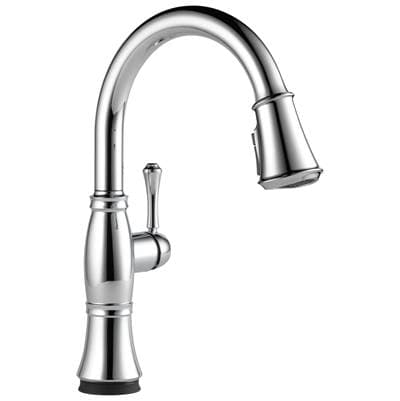 Delta Faucet CassidyE Single Handle Pull-Down Kitchen Faucet with Touch<sub>2</sub>O and ShieldSpray Technologies - Lumicoat Chrome