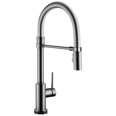 Delta Faucet Trinsic Touch2O Kitchen Faucet with Touchless Technology - Black Stainless