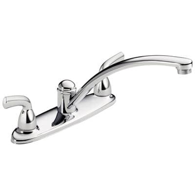 Delta Faucet Foundations Two Handle Kitchen Faucet - Chrome