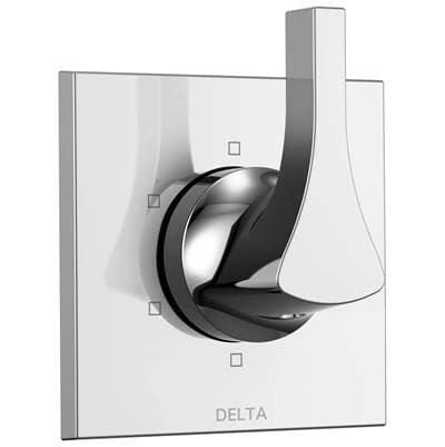 Delta Faucet Zura 6-Setting 3-Port Diverter Trim - Chrome