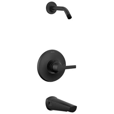 Delta Faucet GaleonE 14 Series Tub & Shower Trim - Less Head - Matte Black