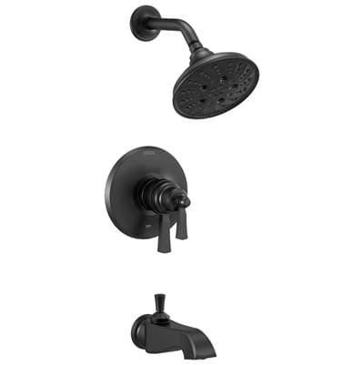 Delta Faucet DorvalE TempAssure 17T Series Tub & Shower Trim - Matte Black
