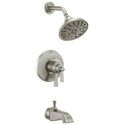 Delta Faucet DorvalE TempAssure 17T Series Tub & Shower Trim - Stainless