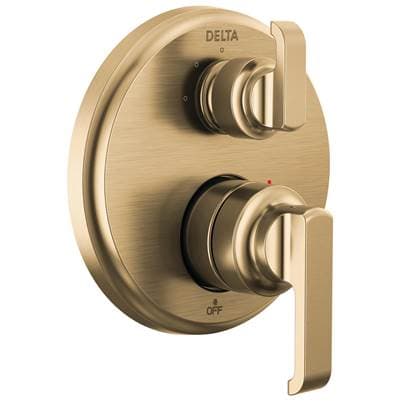 Delta Faucet TetraE 14 Series Integrated Diverter Trim with 3-Setting - Lumicoat Champagne Bronze