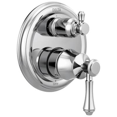 Delta Faucet CassidyE Traditional 2-Handle Monitor 14 Series Valve Trim with 3-Setting Integrated Diverter - Chrome