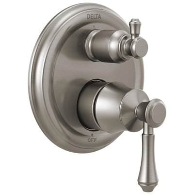 Delta Faucet CassidyE Traditional 2-Handle Monitor 14 Series Valve Trim with 3-Setting Integrated Diverter - Stainless