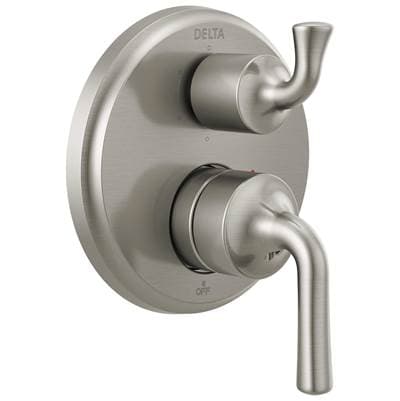 Delta Faucet KayraE Two-Handle Monitor 14 Series Valve Trim with 6-Setting Integrated Diverter - Stainless