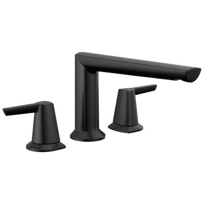 Delta Faucet GaleonE 3-Hole Roman Tub Trim - Matte Black