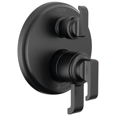 Delta Faucet TetraE 17 Series Integrated Diverter Trim with 3-Setting - Matte Black