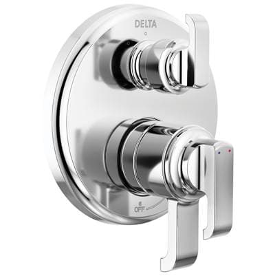 Delta Faucet TetraE 17 Series Integrated Diverter Trim with 3-Setting - Lumicoat Chrome