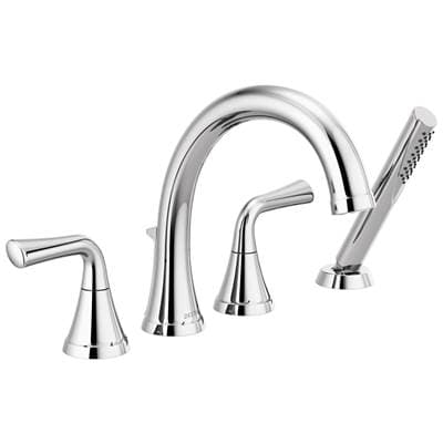 Delta Faucet KayraE Roman Tub Trim with Hand Shower - Chrome