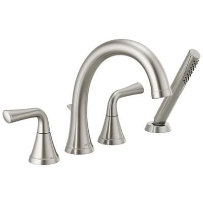 Delta Faucet KayraE Roman Tub Trim with Hand Shower - Stainless