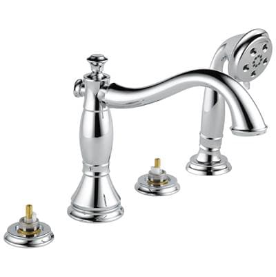 Delta Faucet CassidyE Roman Tub with Hand Shower Trim - Less Handles - Chrome by Delta Faucet