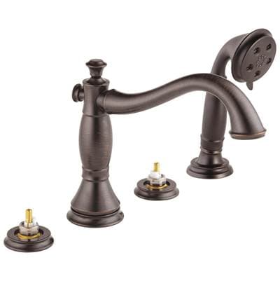 Delta Faucet CassidyE Roman Tub with Hand Shower Trim - Less Handles - Venetian Bronze