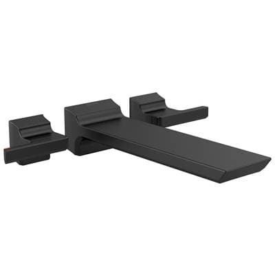 Delta Faucet PivotalE Two Handle Wall Mounted Tub Filler - Matte Black