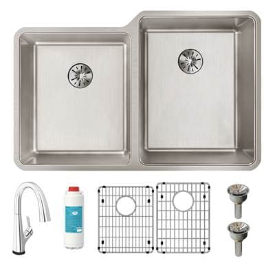 Elkay Reserve Selection Elkay Lustertone Iconix 16 Gauge Stainless Steel 31-1/4'' X 20-1/2'' X... by Elkay Reserve Selection