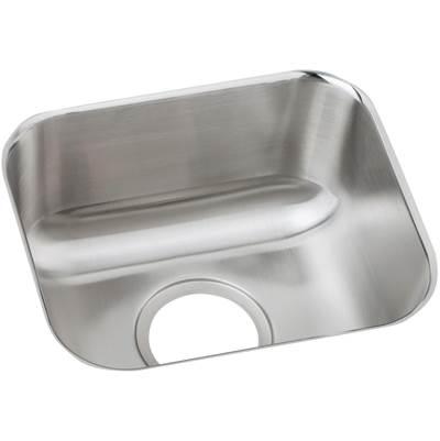18 Gauge Stainless Steel 14.5'' x 12.5'' x 6.5'' Single Bowl Undermount Bar/Prep Sink by Elkay