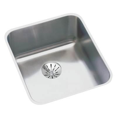 18 Gauge Stainless Steel 16'' x 18.5'' x 7.875'' Single Bowl Undermount Kitchen Sink Kit by Elkay