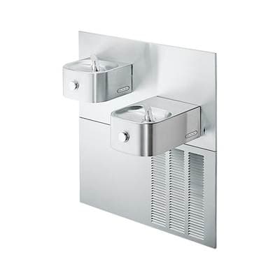 Elkay Soft Sides Fountain Bi-level ADA Non-filtered Refrigerated, Stainless - Stainless Steel by Elkay