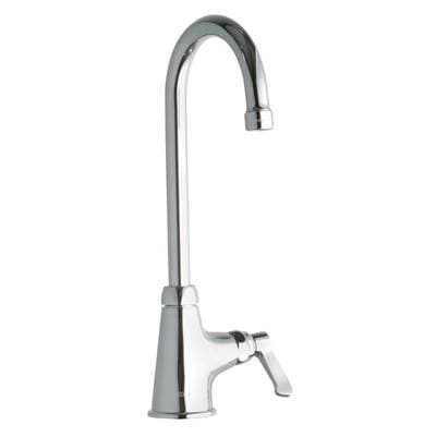 Elkay Single Hole with Single Control Faucet with 5'' Gooseneck Spout 2'' Lever Handle - Chrome by Elkay