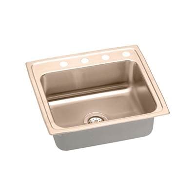 Elkay 18 Gauge Cuverro Antimicrobial Copper 22'' X 19.5'' X 4.5'' Single Bowl Drop-in Sink -... by Elkay
