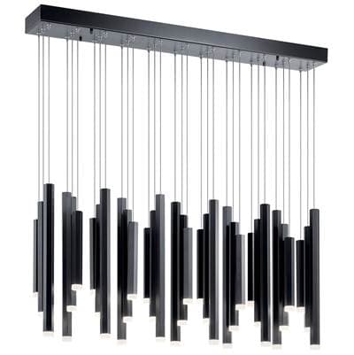 Elan Linear Chandelier 11Lt LED - Black by Elan