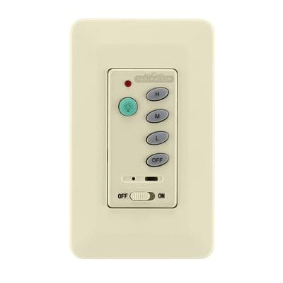 Fanimation Wall Control with Receiver Non-reversing - LA - Light Almond by Fanimation