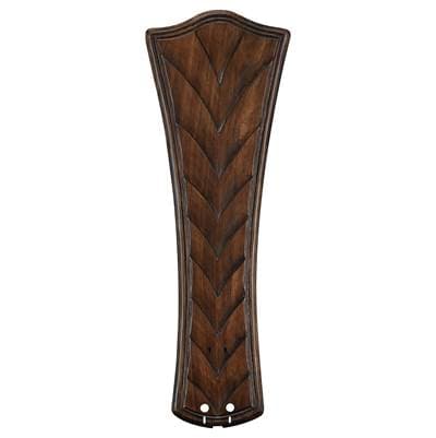 Fanimation 26'' Concave Ribbed Carved Blade: Walnut - Set of 5 by Fanimation