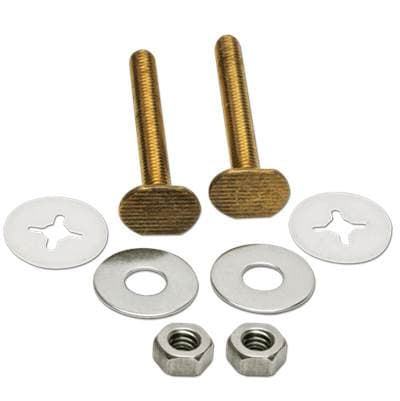 Fluidmaster 3'' Bowl-to-flange Hardware - 2 Brass Bolts by Fluidmaster
