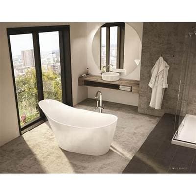 Fleurco ARIA Molto Tub/6431/white/white Drain Cover - White by Fleurco