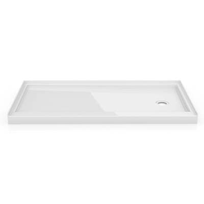 Fleurco Flanged BASE SIDE Drain/60x32/right Drain/3 Flange/ - White by Fleurco