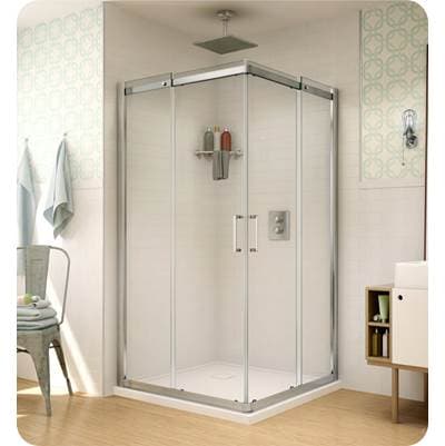 Fleurco Apollo Square/36/chr/clr - Chrome by Fleurco