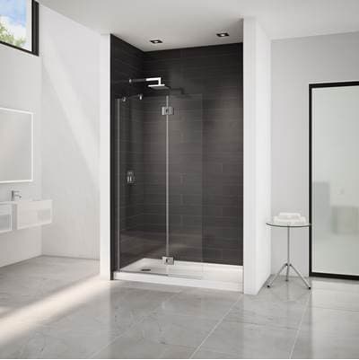Fleurco EVOL SQ SHW Shd/79''h/10mm/chr/clr/rct HG - Chrome by Fleurco
