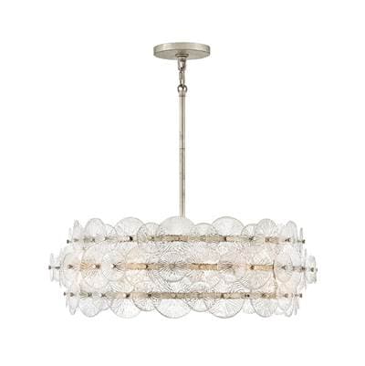 Fredrick Ramond Medium Drum Chandelier - Glacial by Fredrick Ramond