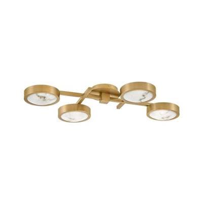 Fredrick Ramond Large Flush Mount - Lacquered Brass by Fredrick Ramond