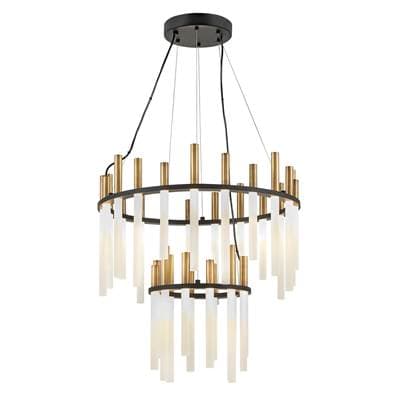 Fredrick Ramond Chandelier Echo Large Led Multi Tier - Black by Fredrick Ramond