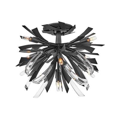 Fredrick Ramond Medium Semi-flush Mount - Brushed Graphite by Fredrick Ramond