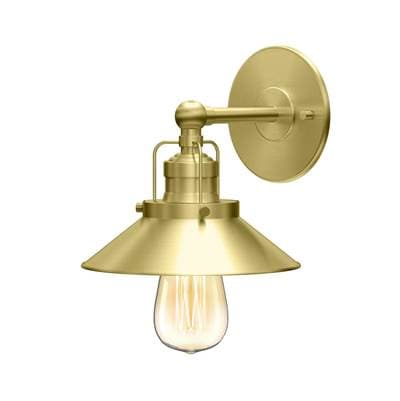 Gatco Modern Farmhouse Metal Single Sconce - Brushed Brass by Gatco