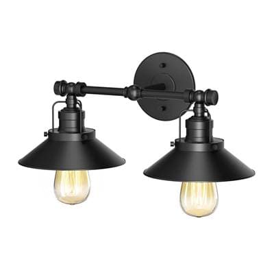 Gatco Modern Farmhouse Metal Double Sconce - Matte Black by Gatco