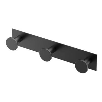 Gatco Glam All Modern D1/2cor 11'' L Triple Robe Hook - Matte Black by Gatco