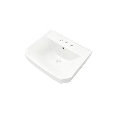 Gerber Plumbing Viper Petite Ped Top 21.88''x18.5'' 4''CC - White by Gerber Plumbing