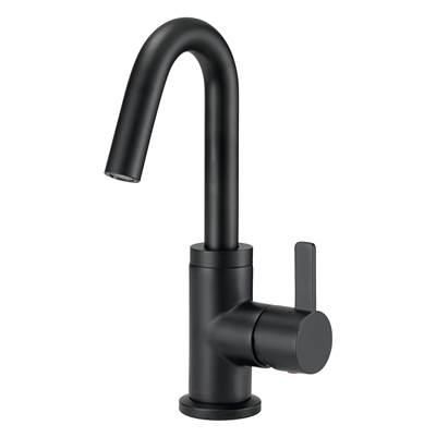 Amalfi 1H Lavatory Faucet Single Hole Mount w/ 50/50 Touch Down Drain & Optional Deck Plate Included 1.2gpm Satin Black