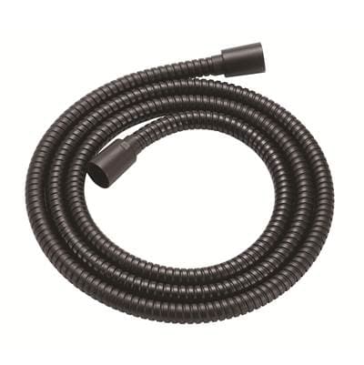 Gerber Plumbing 72'' All Metal Interlock Shower Hose W/ Brass Conicals - Satin Black by Gerber Plumbing